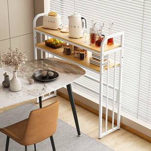 窄餐边柜置物架收纳落架地钢墙缝A5器缝隙储物木桌子神靠餐桌边架