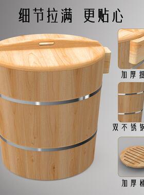 木杉木蒸饭桶家用小团号蒸饭桶甑子商用饭摆摊寿箫F97688司蒸米木