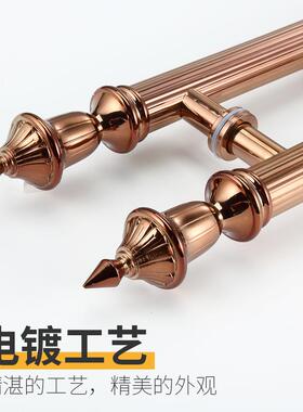 玻QB-0012璃门拉古手不锈钢地铜色木门把铝合金手弹簧门别墅大门