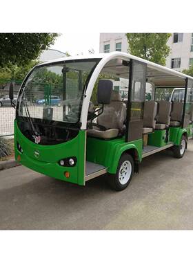 14座电动光车，瓶全封闭观光电LK14-L车，景区观光用电观电动动车