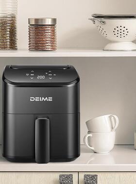 DE锅IME多功能家用触屏2MK-400空气炸健康无油电炸锅黑色2L欧.规