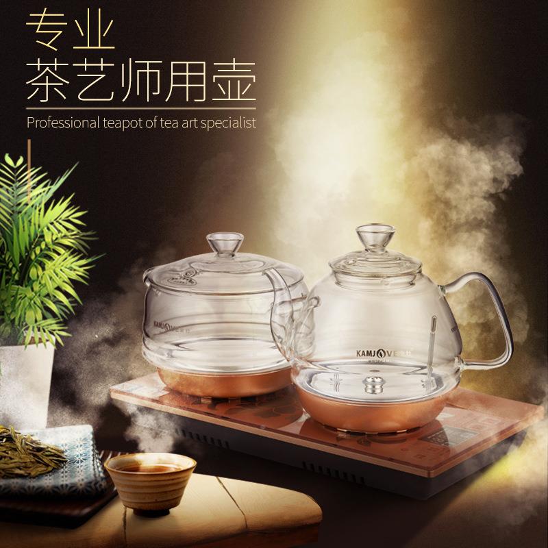 炉金灶H全自动底部上加水电715热水电壶玻璃煮水9壶烧水壶茶茶台