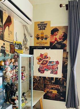 2ktPMkrj装饰海报vinag红e烧烤店酒t吧墙纸网拍饭店房间照墙面背