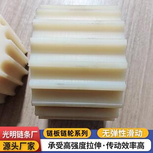 不对锈钢平顶链驱配套链轮白264色半开齿板轮动轮尼龙从动轮主动