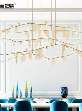 北吊欧创意魔豆灯轻奢现代时尚玻璃球餐吊丝客74534式厅灯意简约