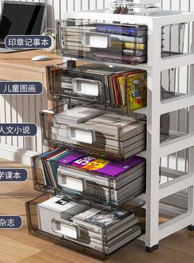 书桌置下物架公桌文收纳柜桌旁可移办动书架落XJH地件推车零食收