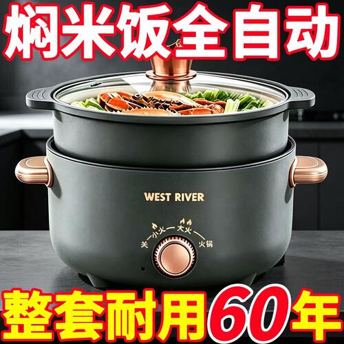 出口德国原款电火锅电炒锅多功能料理锅蒸煎炒不粘锅电煮锅电炸锅