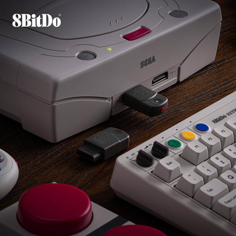 八位堂土星蓝牙接收器 世嘉SS游戏机PC电脑通用 无线手柄转接器