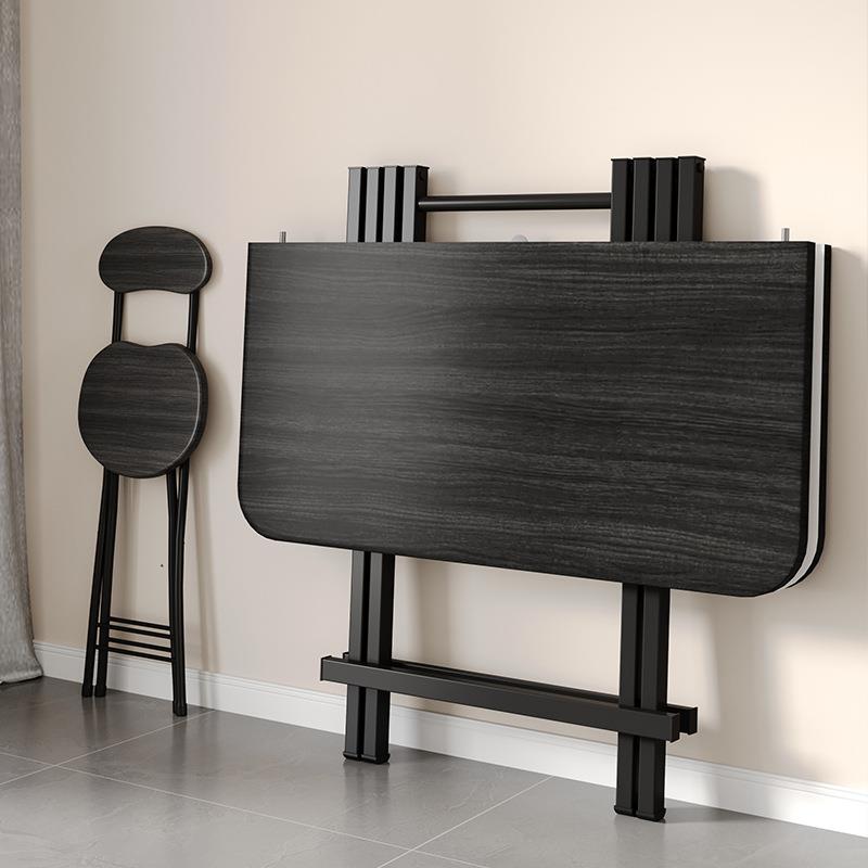 折叠桌家用吃饭桌子折叠简易小户型餐桌椅组合手提式小桌子宿舍