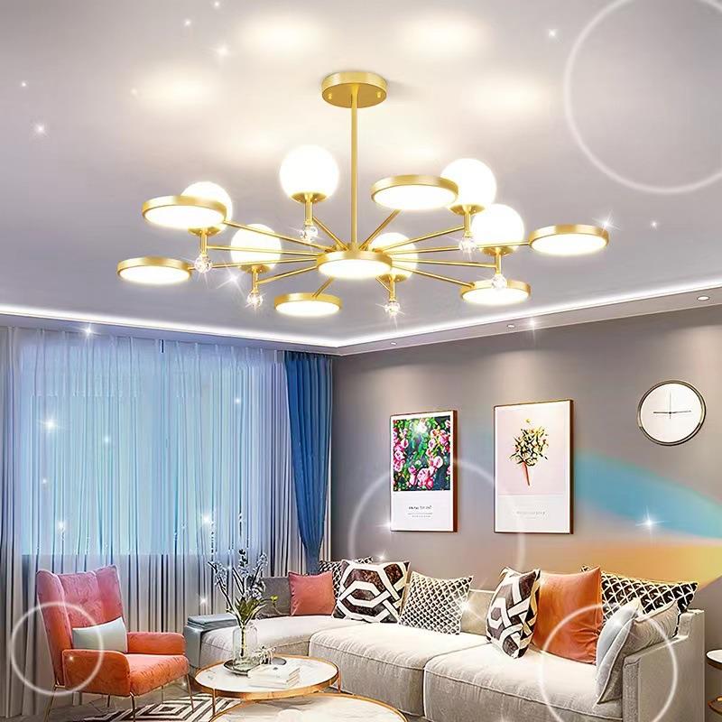 中山灯具大全客厅吊灯2025年新款感网红创意轻奢风餐厅灯