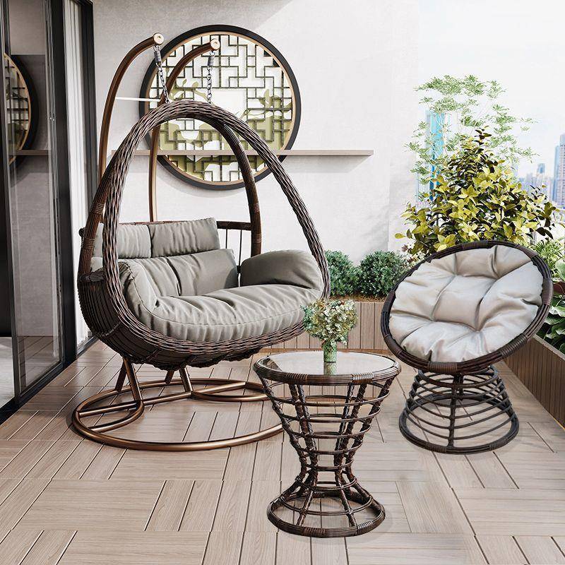 吊篮藤椅家用摇篮椅室内阳台吊椅庭院鸟巢吊篮双人秋千懒人吊床