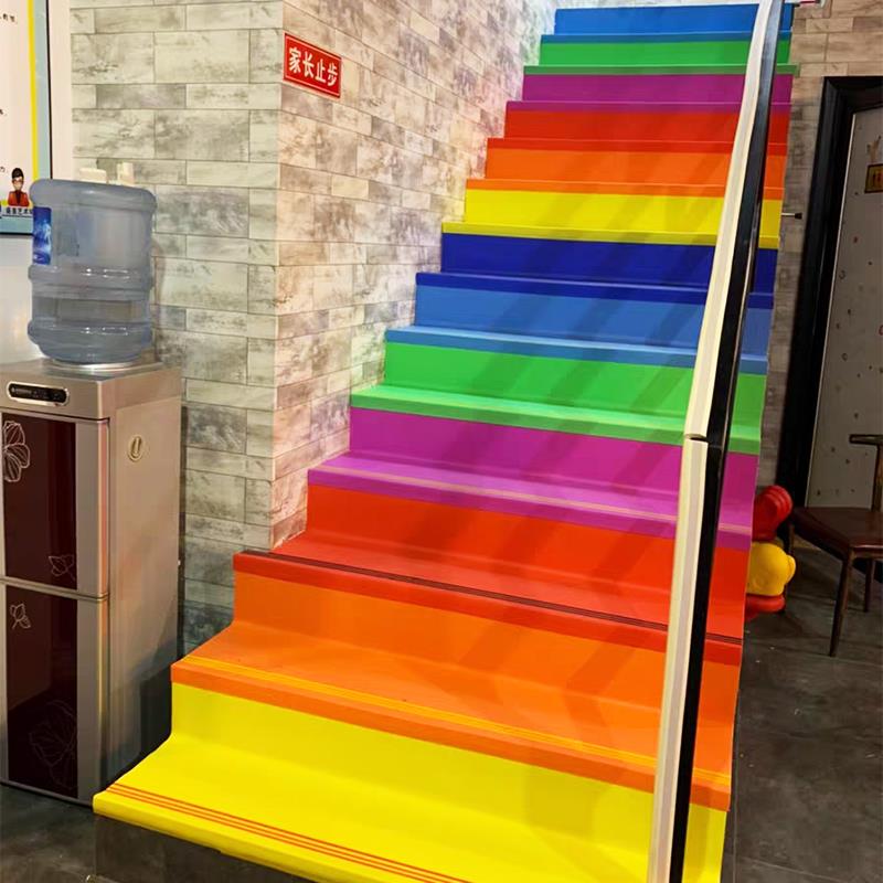加厚幼儿园CSW楼胶梯踏步止滑条可擦洗塑垫垫家用定培训机构楼梯