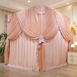 帐莎床帐帘双层欧公主风苏款遮光ZHOUJIA-流床幔落地蚊2024新式款