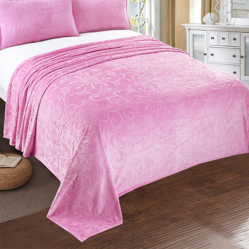 珊睡瑚绒毛毯加厚冬季兰绒毯子公室BLC午小被子办法宿舍床单空调