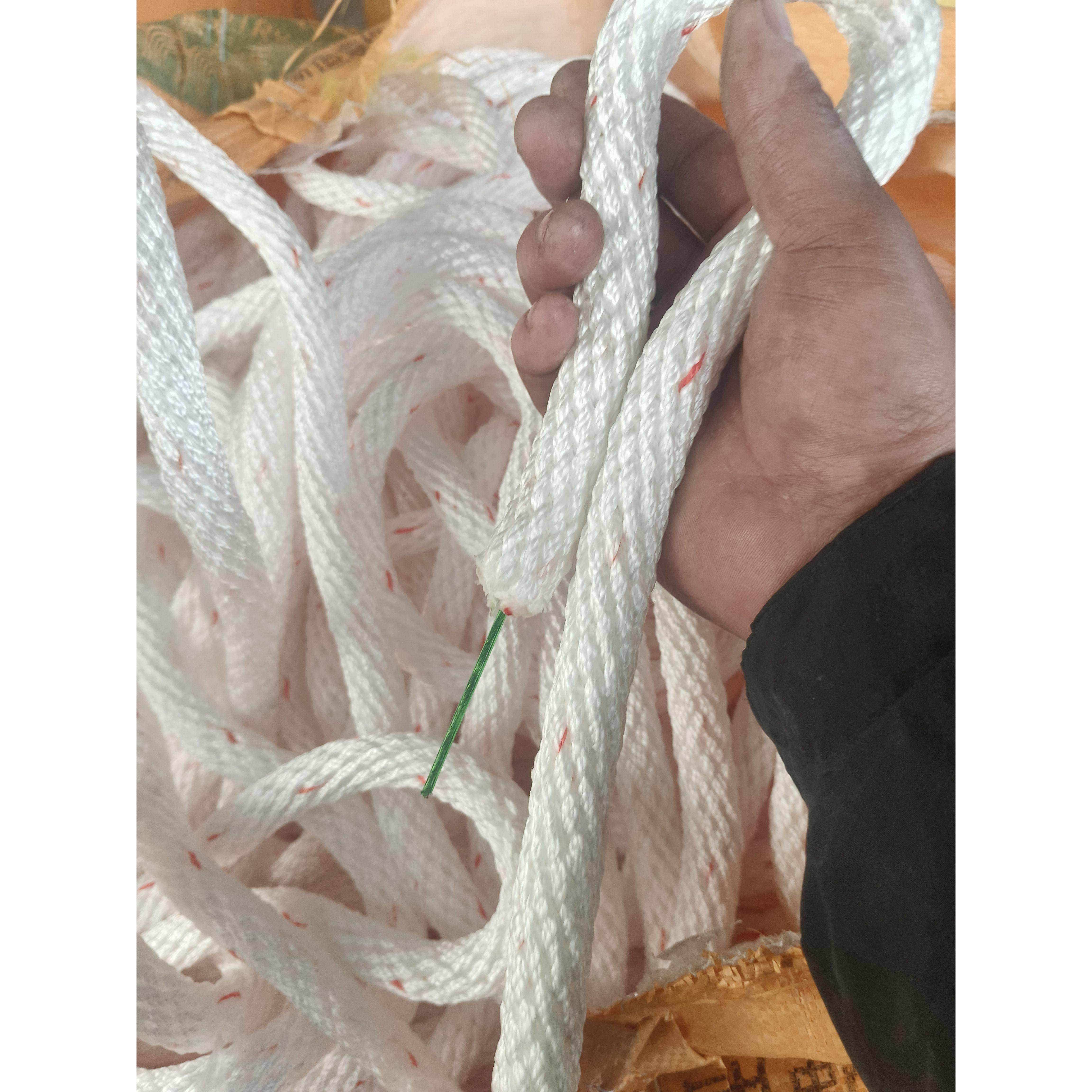 全编织带钢丝送双钩软绳尼龙绳攀岩绳消防绳吊物绳煞车绳栓牛绳子