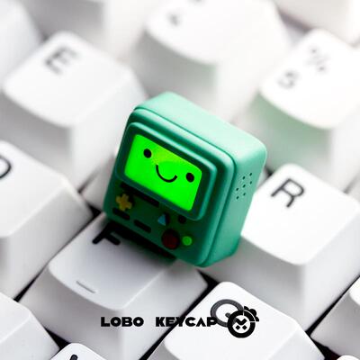 探险活宝周边BMO透光机械键盘键帽单个性键帽客制化创意键盘帽ESC