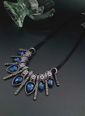 时尚简约韩版项链女装饰配饰挂件吊坠短款百搭锁骨链毛衣链