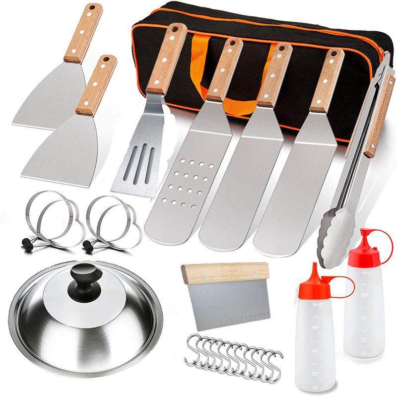 厨具铲子煎铲不锈钢铲子铁板烧铲料理铲牛排烧烤户外野营工具套装,电子元器件市场,其它元器件,淘宝优惠券,粉丝福利购,淘宝优惠卷