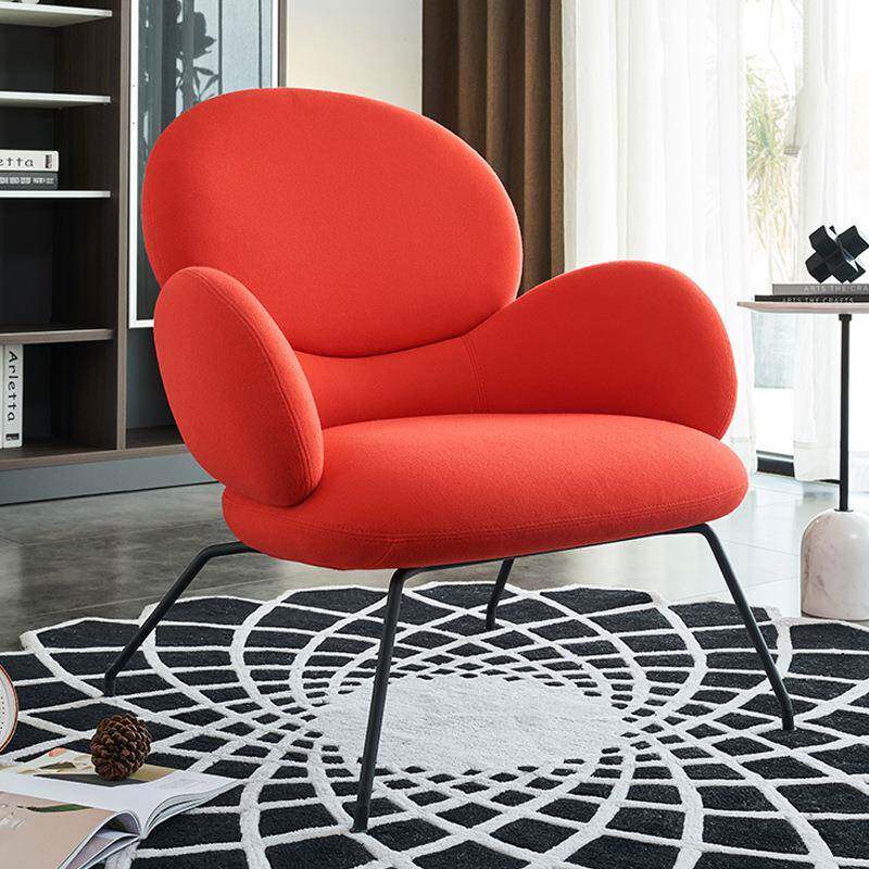 现代简约单人沙发椅小户型休闲创意小沙发服装店售楼处洽谈沙发椅