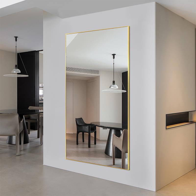 铝合金穿衣n镜家22829-LH用壁挂全身挂镜贴墙镜子客厅约墙试衣镜