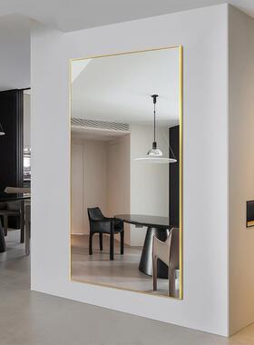 铝合金穿衣n镜家22829-LH用壁挂全身挂镜贴墙镜子客厅约墙试衣镜