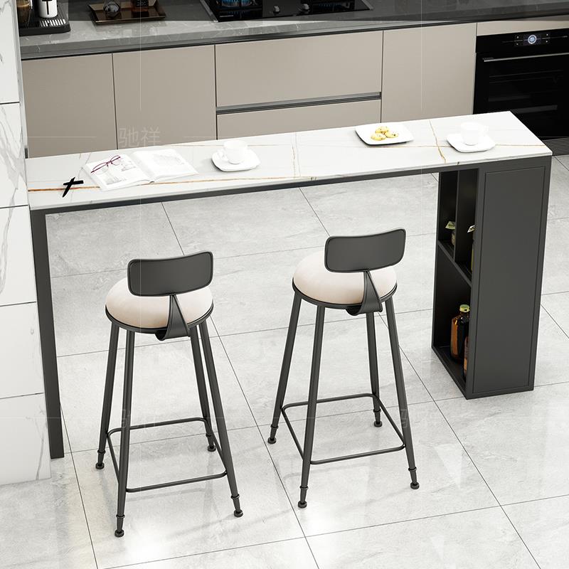 式板吧台客厅桌靠岩墙饭厅窄长条酒吧家用高脚柜式组合高意cx-335