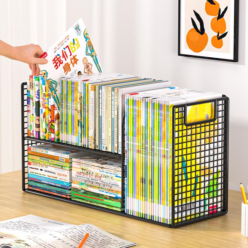 书架桌书柜书桌置器sk-2027物架绘本桌上书籍面神书儿本童铁艺收
