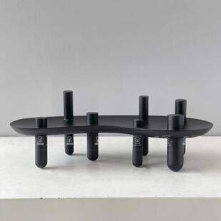 档实木果盘现代板间客厅餐厅茶几婚礼样甜品高台装饰NBK纳收托盘