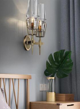 轻奢卧室床灯22538头壁现代简约客厅沙欧式背景发高级感走墙廊灯