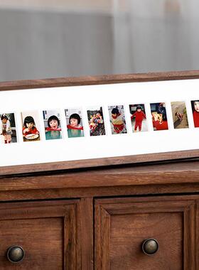 照片打印加Y榫卯301相框摆相孔片照片做成相框照片d台iy10十格洗