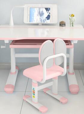 儿童学习桌女孩家用书桌小学生合书桌椅写调字桌椅20210623套降装
