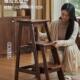 实木步梯F979T87J能凳梯子凳家子两用梯用多功折叠三步梯花架加厚