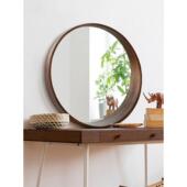 BOLEN欧圆无品牌 饰镜梳 镜带置物北架实木浴室镜镜子壁挂卫生间装