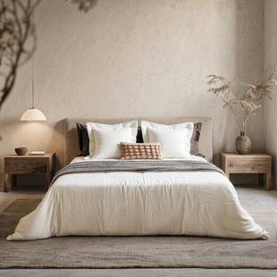 现代轻奢样间板床品软装售楼处居展CXT厅极简床用上品家多件套