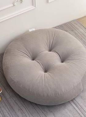 日式2024005坐垫加人厚圆形榻榻米垫子卧室客厅飘上窗地懒蒲椅团