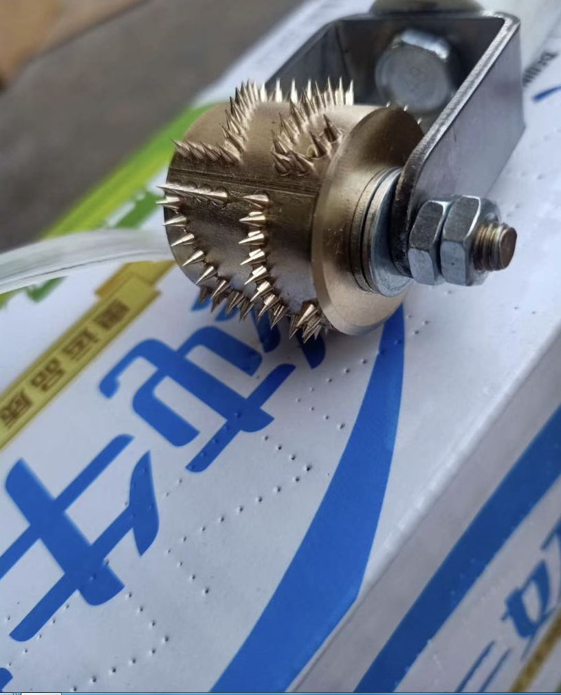 针刺针孔滚码打码滚轮印章啤酒牛奶等纸箱记号防伪滚动印章