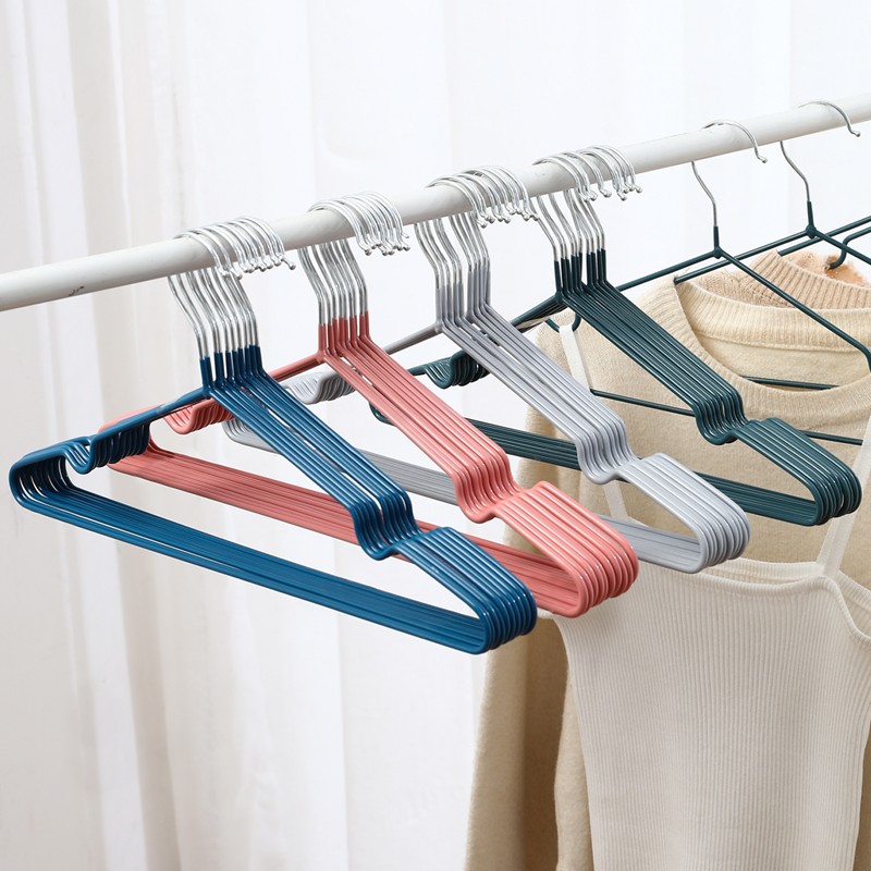 防滑不锈钢衣架子挂衣晾衣家用吊带儿童学生宿舍衣架衣柜加粗
