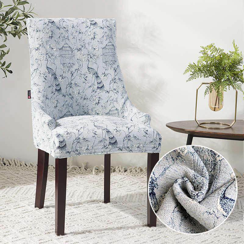 欧式餐桌椅子套罩套装简约现代定做家用弹力艺酒店支持连体椅套布