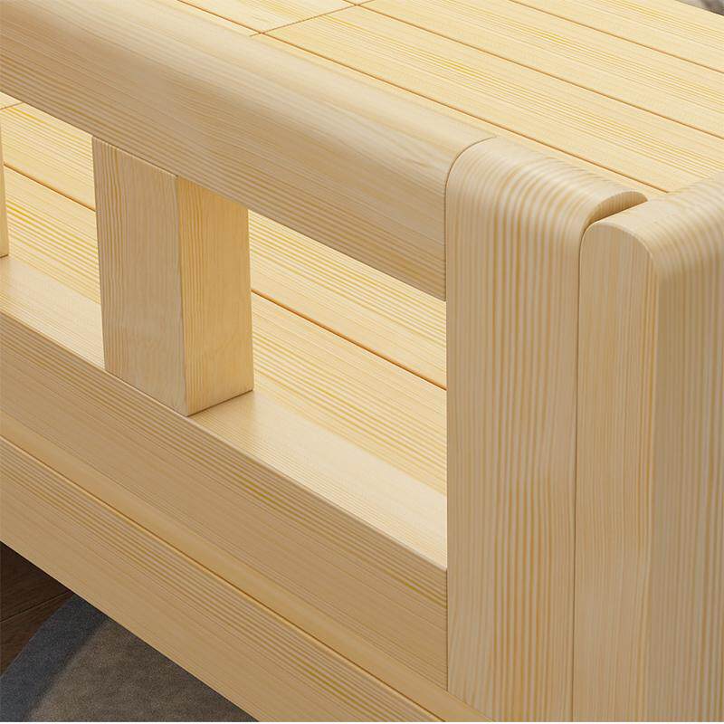 实木儿童折叠床带护栏床加宽公主边婴儿拼接宝宝床单人男女孩