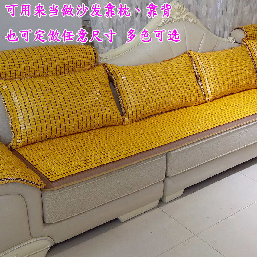竹席枕头套凉席枕套欧式沙发凉快垫抱护枕套靠枕靠背头枕腰子定制