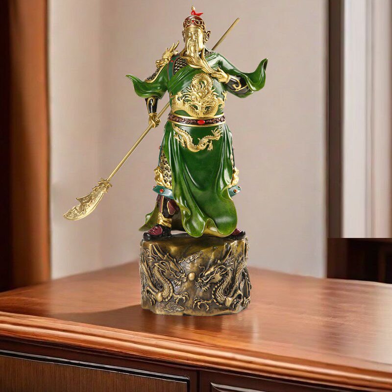 武财神铜关公摆件关羽关二爷武圣佛像供奉神像人物乔迁新家礼品