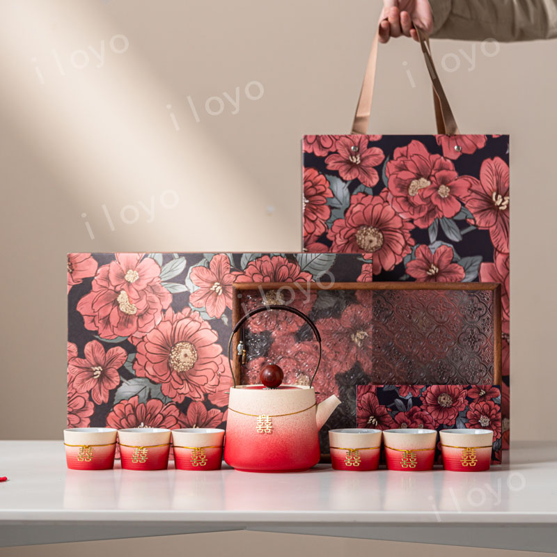 高档结婚订婚新婚礼物茶具高级感