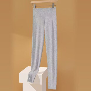 秋裤 保暖裤 打底线裤 内穿加绒高腰无痕棉裤 女德绒发热双面磨毛衬裤