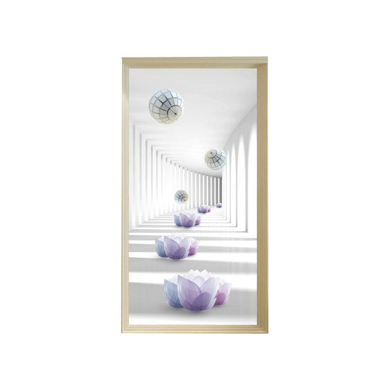 3d立体现代玄关背景墙壁纸竖墙纸墙布道壁画过延伸空间走廊版5d