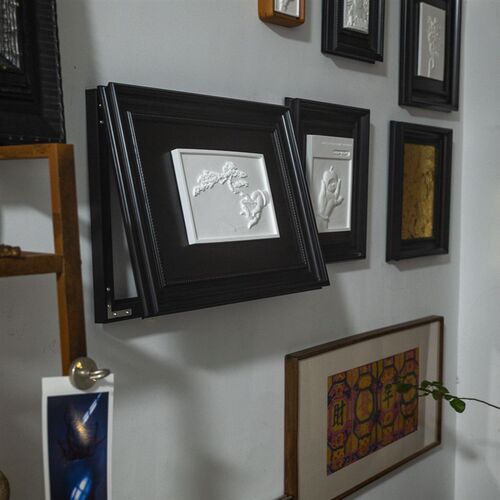 中古风电表箱电表盒遮挡玄关客厅立体浮雕雕塑装饰画配电箱盖板