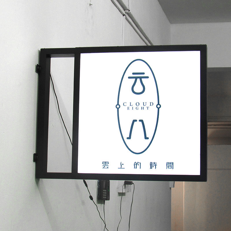 门头led双面发光铁艺灯箱 欧式店铺招牌广告牌挂墙式灯牌定做制作