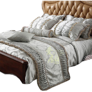 欧式床品九件套装高档家装多件样板间床上用品样板房套件家居家具