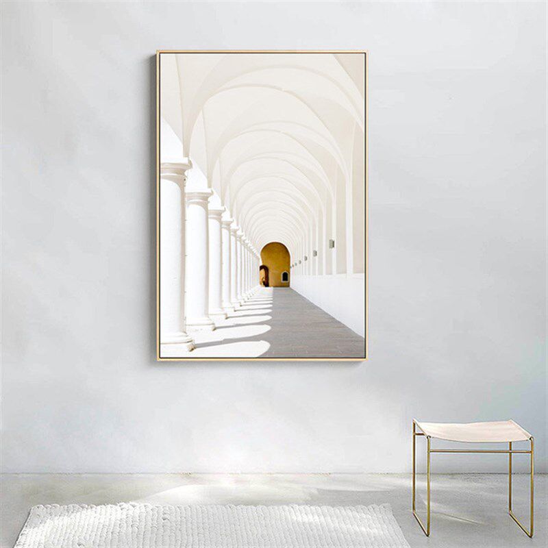 玄关装饰画过道走廊尽头挂画北欧风竖版别墅墙画装饰轻奢楼梯壁画