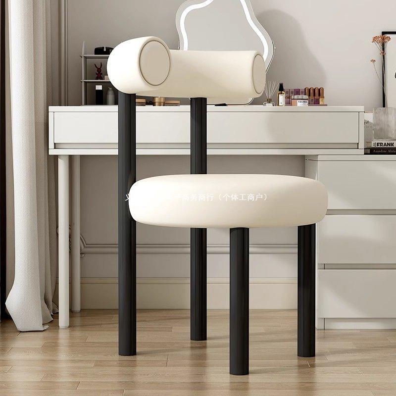 网红化妆椅椅设计师休闲餐椅现代简约凳子女生卧室家用梳妆台椅子