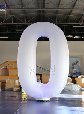 充气数字字母气模充气落地数字气模酒吧装饰LED灯光装饰充气模型